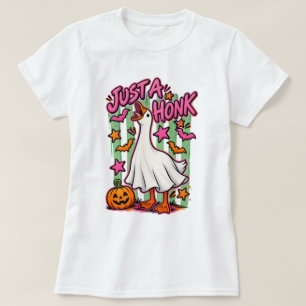 Nur Eine Quakend Lustige Gans Halloween T-Shirt