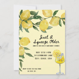 Nur eine Quetschung älterer Einladung zum Geburtst