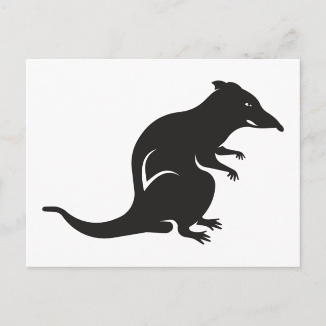 Nur eine Ratte Postkarte (Vorderseite)