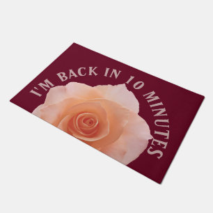 Nur eine Rose Blossom + Ihr Backgr. Ideen Fußmatte