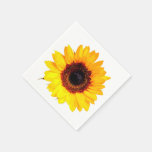 Nur eine Sonnenblume Blossom + Ihr Text &amp; Ideen Serviette