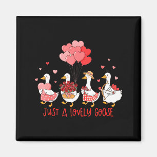 Nur eine süße Gans Lustiges Valentins-Shirt für Fr Magnet
