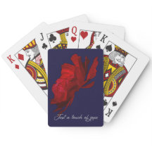 Nur eine Touch Jazz Dewy Rose Spielkarten spielen