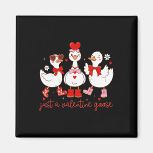 Nur eine Valentinsgans Lustige Dumme Gans Ente Val Magnet