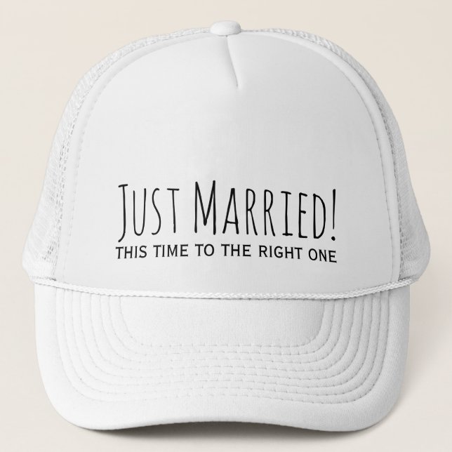 Nur eine zweite Ehe heiraten Truckerkappe (Vorderseite)