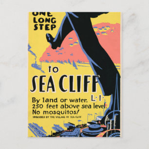 Nur einen langen Schritt bis zum Sea Cliff Postkarte