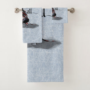 Nur Eis für alle (Hockey) Badhandtuch Set