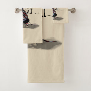 Nur Eis für alle (Hockey) Badhandtuch Set