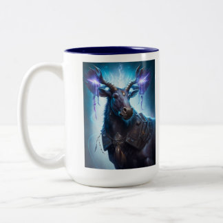 Nur Elch Trislefal (Laser Elch Collection) Zweifarbige Tasse