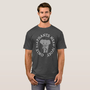 Nur Elefant-Bedarfs-Elfenbein, pochierender T-Shirt