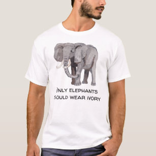 Nur Elefanten sollten Elfenbein-Tierrechte tragen T-Shirt