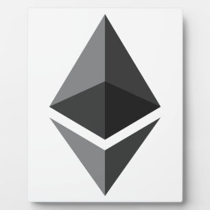 Nur Ethereum-Logo Fotoplatte