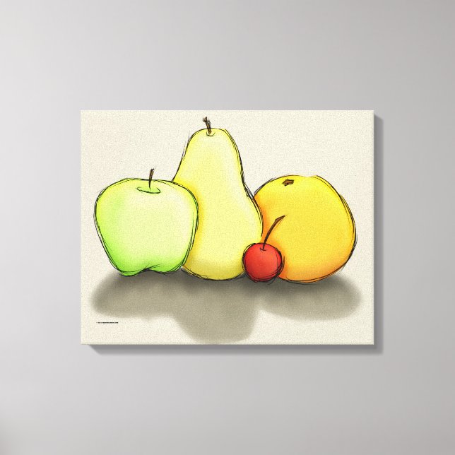Nur etwas Obst Leinwanddruck (Vorderseite)