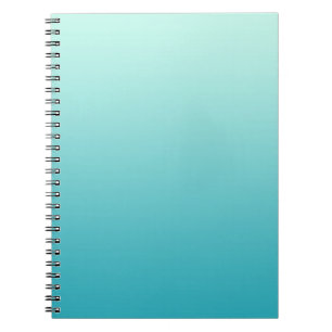 NUR FARB gradients - ozeanblau Notizblock