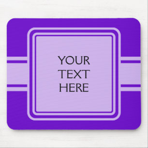 NUR FARBE / BUTTON BANNER weiß + Ihr Text Mousepad