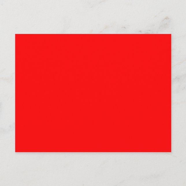 NUR FARBE - Feuer rot Postkarte (Vorderseite)