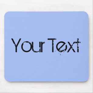 NUR FARBE / hellblau + Ihr Text Mousepad