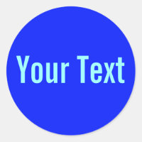 NUR FARBE | Königsblau + Ihr Text