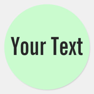 NUR FARBE Lichtminze + Text Runder Aufkleber
