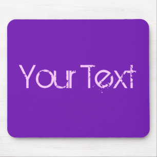 NUR FARBE / lila + Ihr Text Mousepad