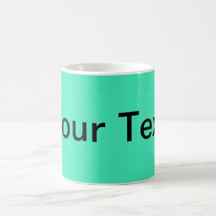 NUR FARBE / Minze + Ihr Text Kaffeetasse