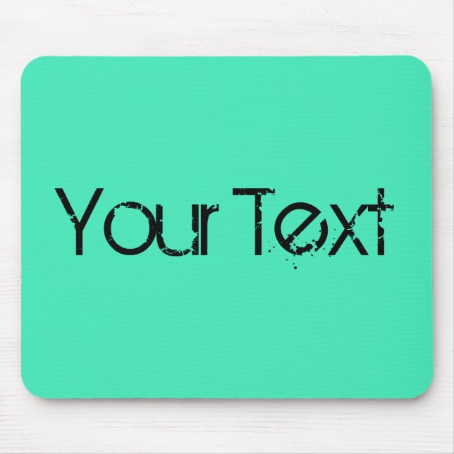 NUR FARBE / minze + Ihr Text Mousepad (Vorne)