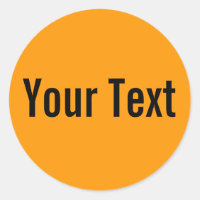 NUR FARBE | orange + Ihr Text
