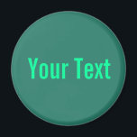 NUR FARBE / Ozeangrün Ihr Text Magnet<br><div class="desc">Nur Farbe von EDDA Fröhlich komponiert | Vorlage: Hintergrundfarbe für Text oder Bild | Trend: Farbe Ihres Lebens. | Sie vermissen andere Farben, Produkte oder Designs? Kontaktieren Sie mich: contact@eddart.de</div>
