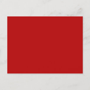 NUR FARBE - rot Postkarte