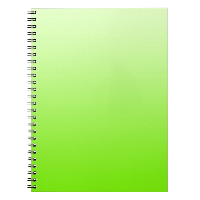 NUR FARBEN - Neongrün Notizblock (Vorderseite)