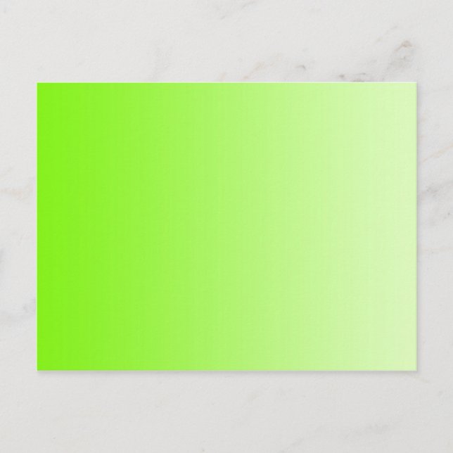 NUR FARBEN - Neongrün Postkarte (Vorderseite)