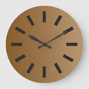 NUR FARBgefälle - braun + Uhr Gesicht I