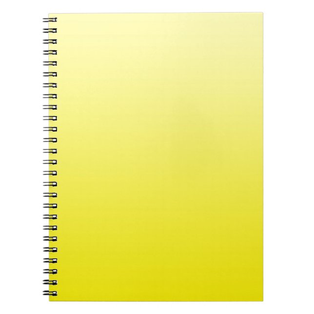 NUR FARBgefälle - Zitrone Notizblock (Vorderseite)
