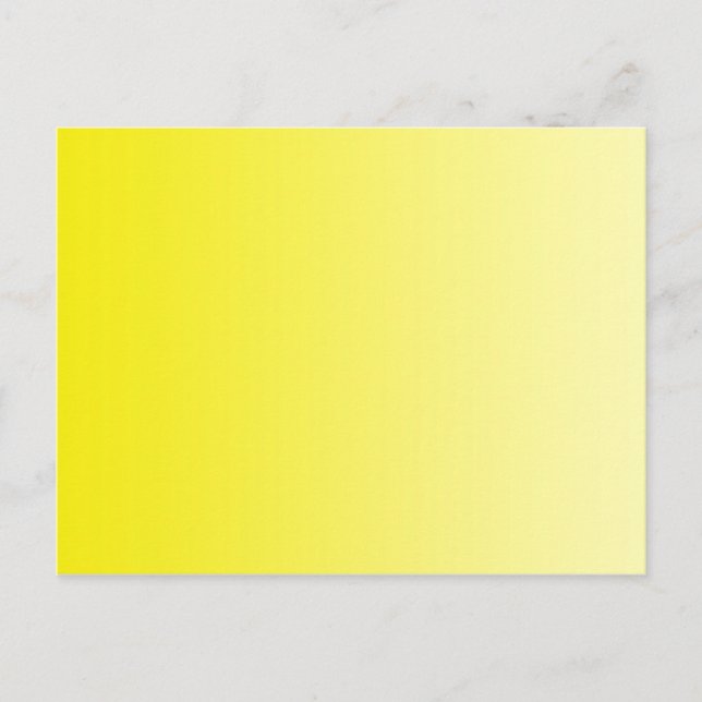 NUR FARBgefälle - Zitrone Postkarte (Vorderseite)