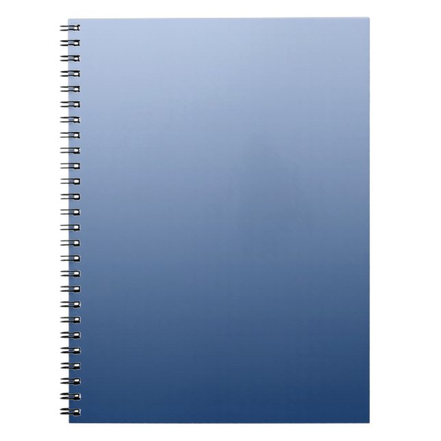 NUR FARBgradienten - blau Notizblock (Vorderseite)