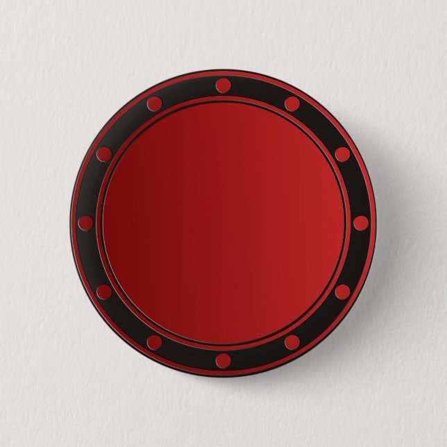 NUR FARBgradienten - Feuerrot + Ringe & Punkte Button (Vorderseite)