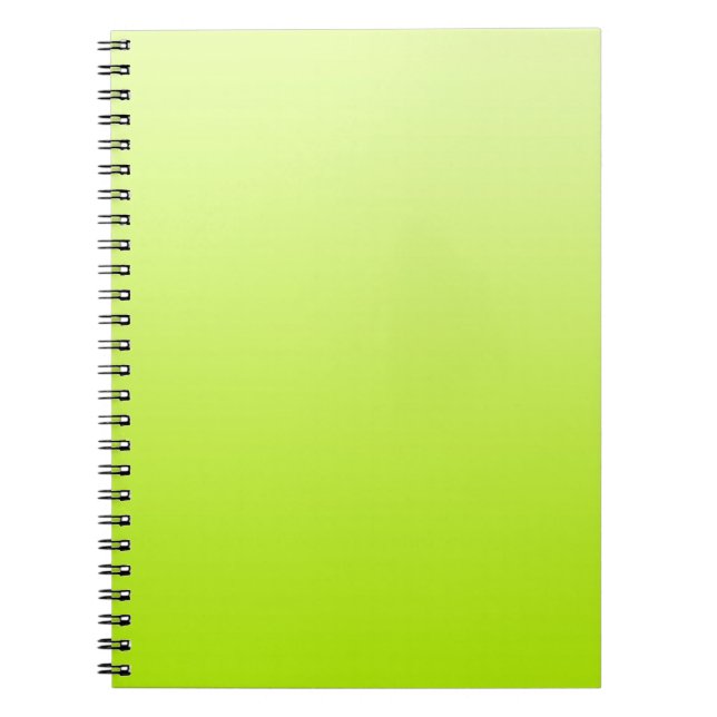 NUR FARBgradienten - Frühlinggrün Notizblock (Vorderseite)