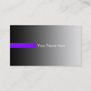 NUR FARBgradienten grau - Streifen violett + Text Visitenkarte