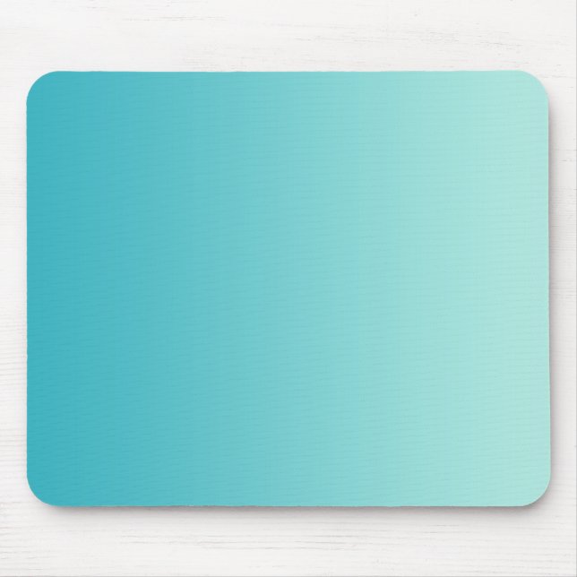 NUR FARBgradienten - Ozeanblau Mousepad (Vorne)
