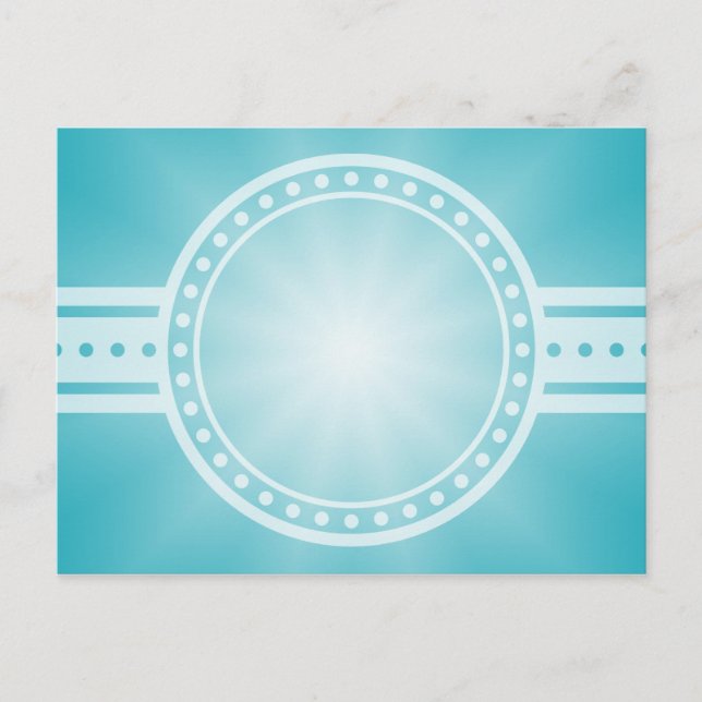 NUR FARBgradienten - Ozeanblauer Star Postkarte (Vorderseite)
