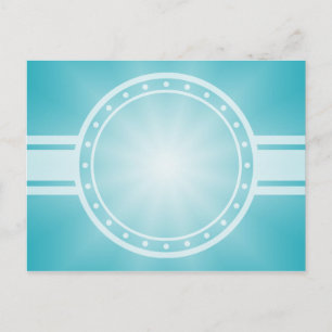 NUR FARBgradienten - Ozeanblauer Star Postkarte