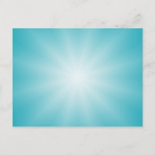NUR FARBgradienten - Ozeanblauer Star Postkarte