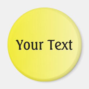NUR FARBgraditionen, Zitronengelb + Text Magnet