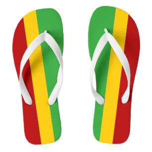 NUR FARBSTREIFEN - gelb, rot Flip Flops