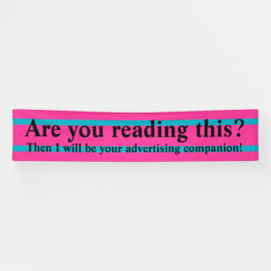 NUR FARBSTREIFEN - Rosa + Ihr Rücken. Ideen Banner
