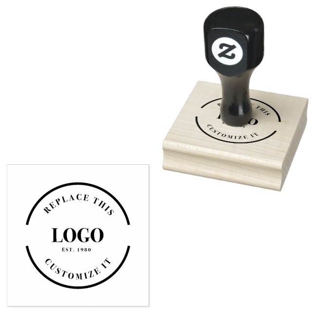 Nur Firmenlogo Gummistempel (Stempel)