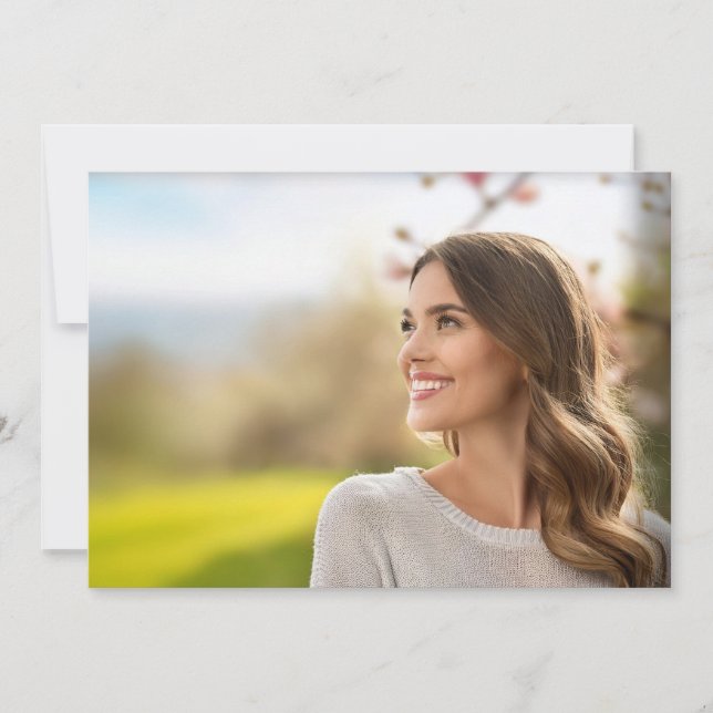 Nur Foto Design-Abschluss einfügen Einladung (Vorderseite)