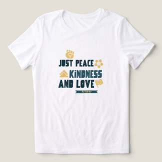 Nur Frieden Freundlichkeit und Liebe Kein König T- Tri-Blend Shirt