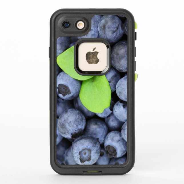 Nur frisch gepflückte delikate Blaubeeren (Rückseite)