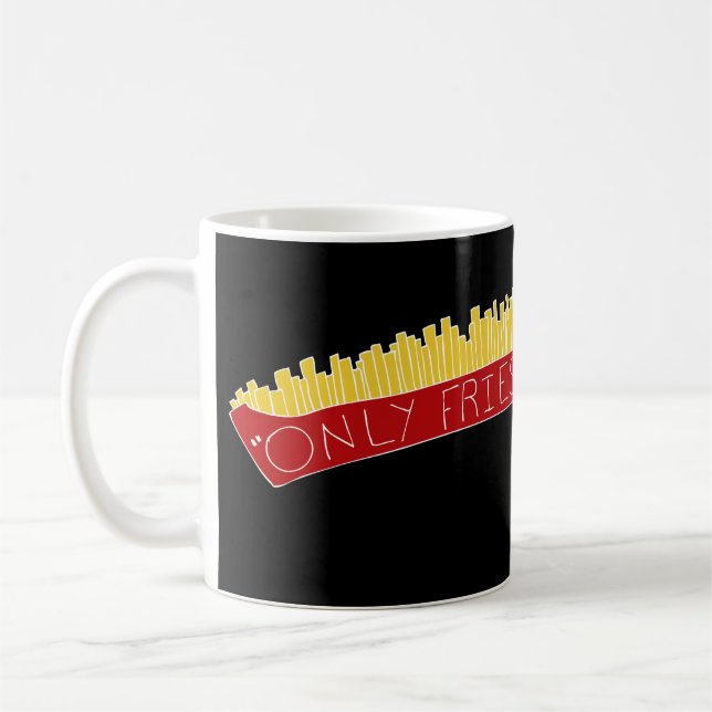 Nur Fritten-Tag 🍟 Kaffeetasse (Links)